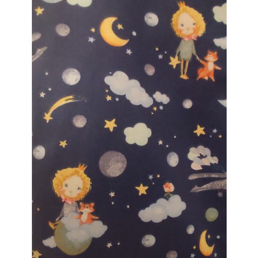 Mintás vászon ovis zsák és tornazsák szett, A kis herceg