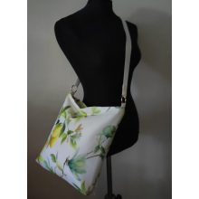 Citrommintás vízlepergető vászontáska válltáska oldaltáska